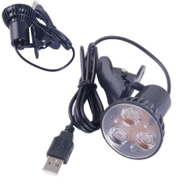 USB 3 LED-klämma Glödlampa Lampa för stationär bärbar dator Bärbar dator Läsning