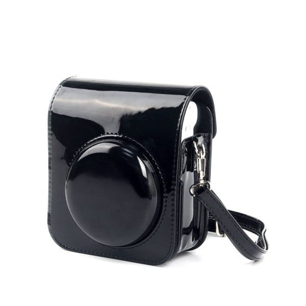 Case PU-läder, mjuk cover för Fujifilm Instax Mini 12 Polaroid-filmkameraväska med axelrem