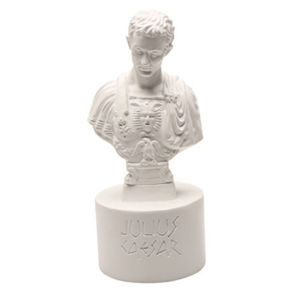 Caesar Statue Pennholder Skrivebordsorganisatorer Blyantholder Dekorativt Skrivesaker 20cm/8-tommers Høyde Gave til Studenter Voksen