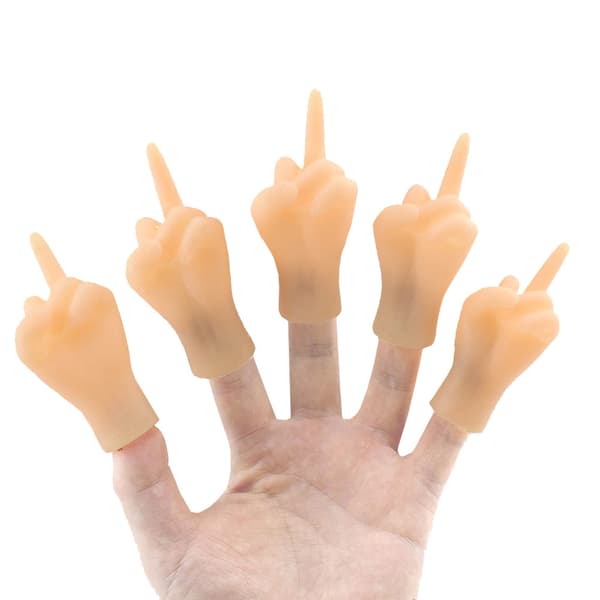 2st/set Roliga simulerade vänster och höger minihänder dockor barnleksak nyhet fingerleksaker presenter modell Halloweenpresent