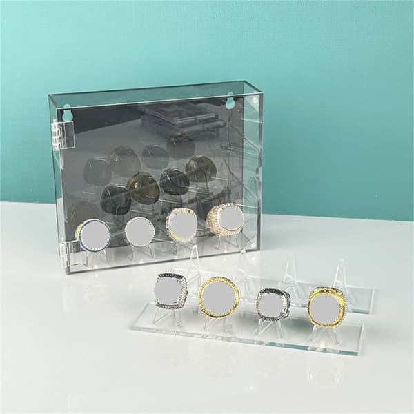 Akryl Baseball Ringer Utstillingsvindu Slots Display Case for Samlerringer
