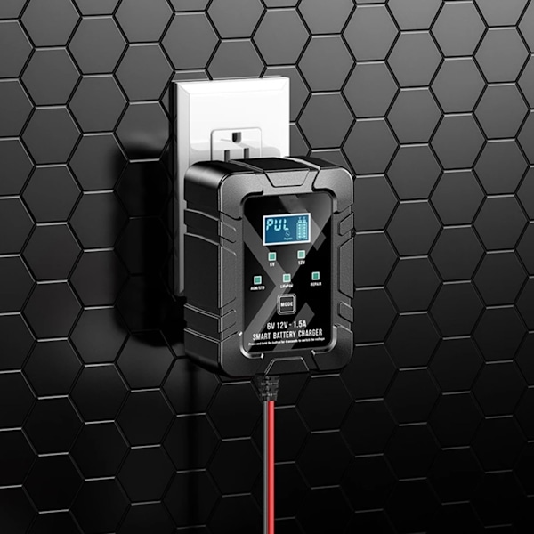 Automatisk 6V 12V Batterivedligeholder til Biler Motorcykler RV'er med Hurtig Opladning