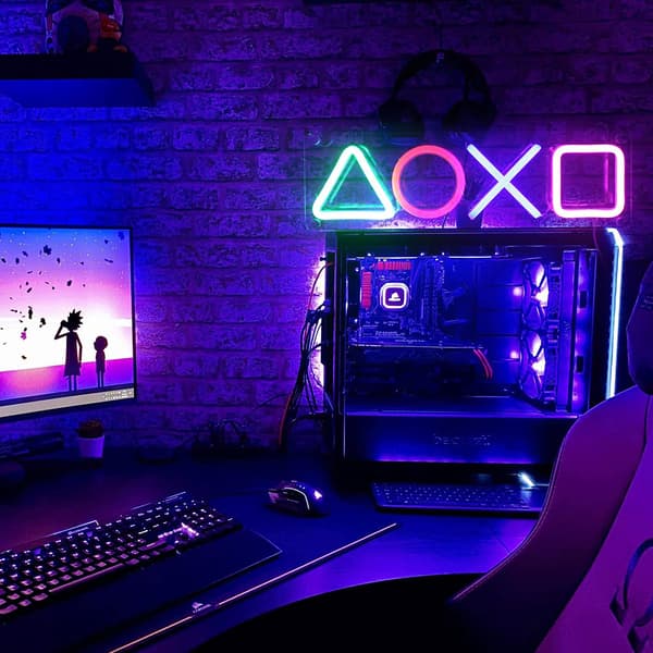 Neonlys Gaming til Soveværelser Vægdekorationer LED Neonlys til Værelser
