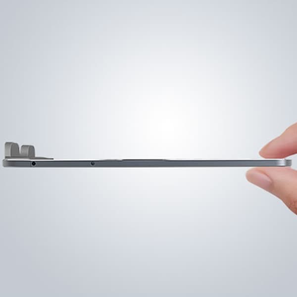 Hopfällbart stativ för bärbar dator 7 Höjdjusterbar Ergonomisk Aluminium Riser Platform Super Stable för 4-12,9" bärbara datorer Silver