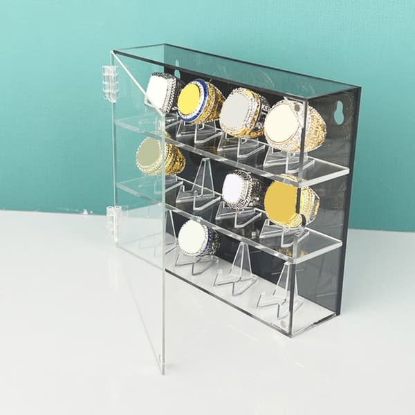Akryl Baseball Ringer Utstillingsvindu Slots Display Case for Samlerringer