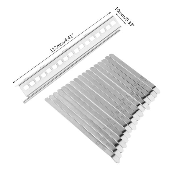 17 nycklar Kalimba Parts DIY Thumb Piano Bridge Kit med tuning Hammer Skruvar Praktisk Kalimba Set för barn