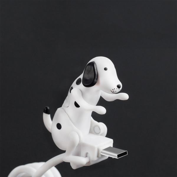 Stray Dog Laddningskabel Hund Smartphone USB C-kabel Type-C Telefonladdare Mini Humping Spot Dog-kabel med för Touch Swit White