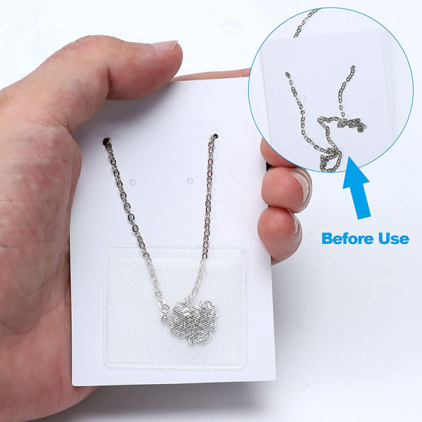 100 st/ set Örhängen Halsband Hållare Kort Kraftpapper med självhäftande påsar och bakpåsar för DIY smycken Display
