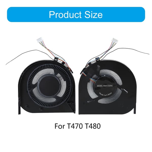 Laptop Intern Køleventilator Metal til T470 T480 Notebook CPU Ventilator Støjsvag