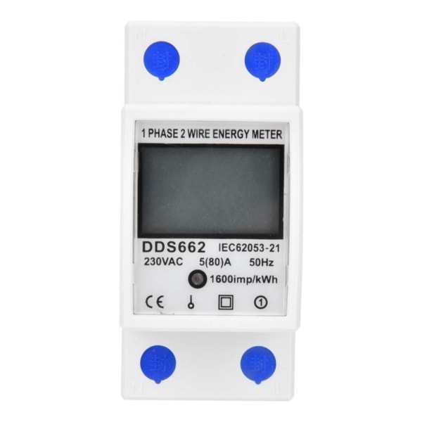 Digital enfas energimätare Testare Elanvändning Monitorer AC230V 80A Ampermeter Power Voltmeter
