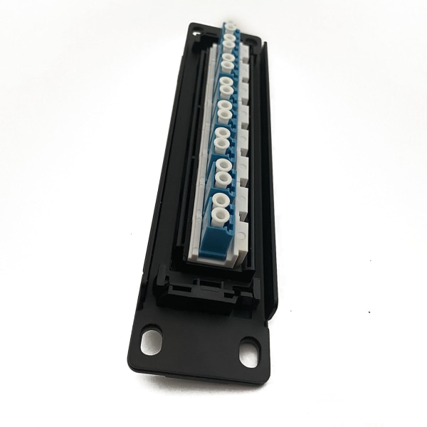 8-portars rak genom LC optisk fiberpatchpanel RJ45 nätverkskabeladapter Jack Ethernet distributionsram UTP 19"