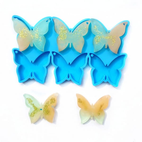 Sommerfuglformet Ørering Kombination Ørering Form Epoxy Resin Smykkeform
