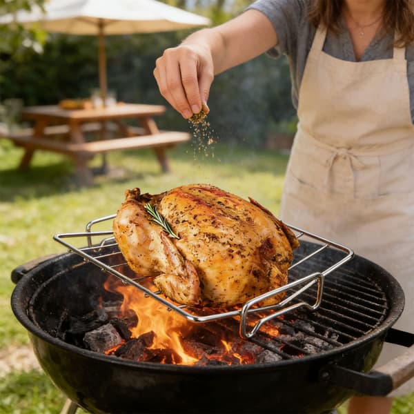 Grilltillbehör Formar Rack Rostfritt Stål Stekning Kött