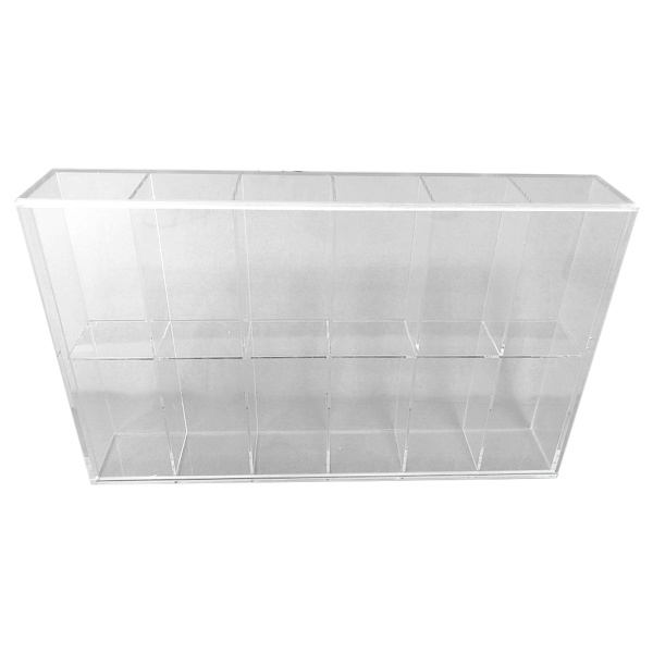 Akryl Display Monter för Fodral Riser Klar Plexiglaslåda Samlarobjekt Dammtät Sto