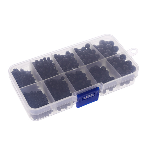 1380 stk. 3mm/4mm/5mm/6mm/8mm DIY til dukke/dukke Plastic Sorte Øjne Sy Perler