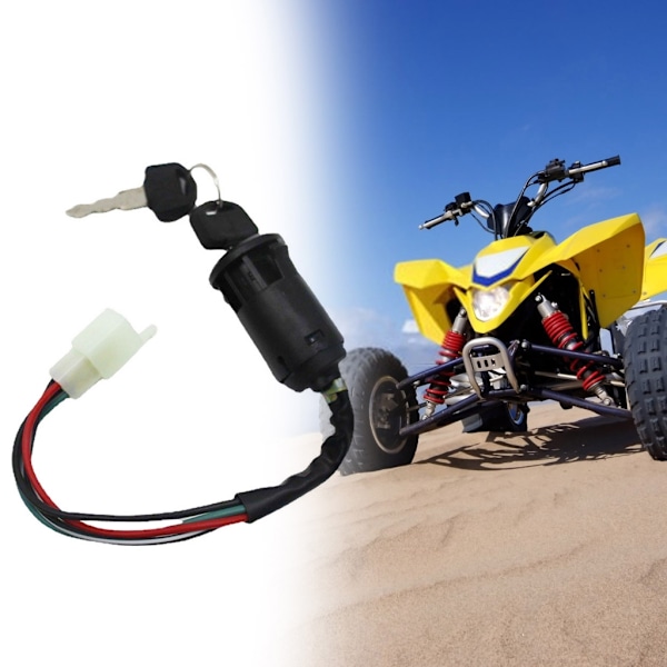 ATV Virtalukko Avain Johdolla ja Lukolla Useimpiin Maastopyöriin 50-250cc