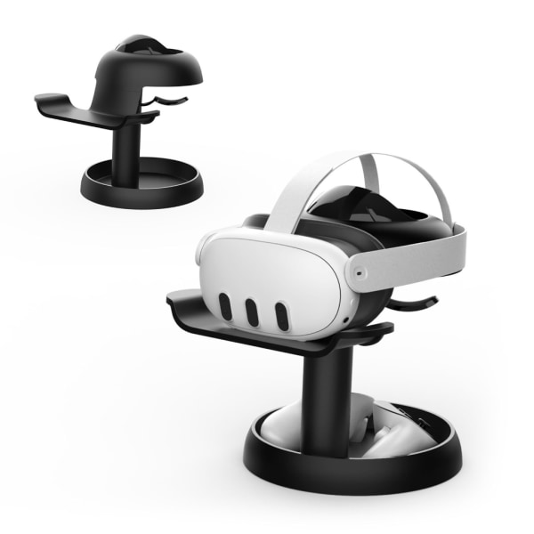 Stativhållare för Meta Quest 3 VR Headset Display Dock, Stabil Fäste Förvaring Rund Base, Montering Installation Enkel