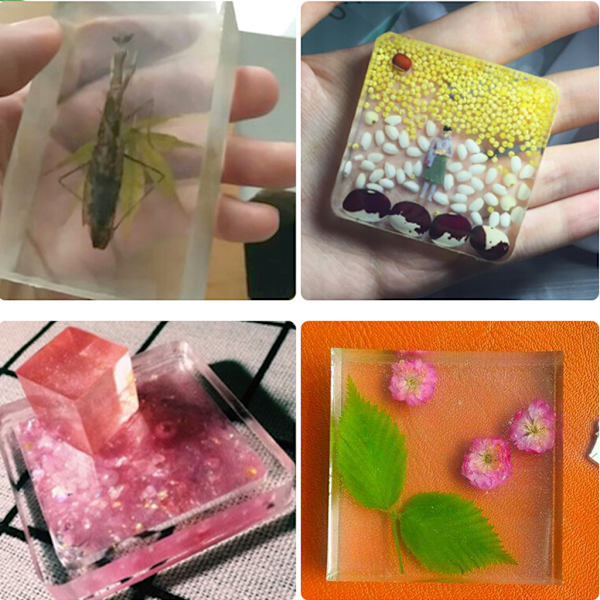 Firkantet/rektangulær silikonform for DIY-leker for barnelæring
