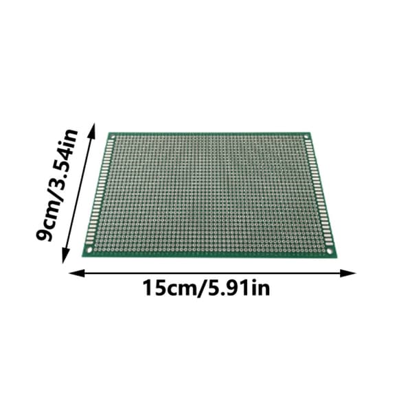 5 stk. dobbeltsidig PCB-kort, stort PCB-kretskort 9x15 cm for lodding