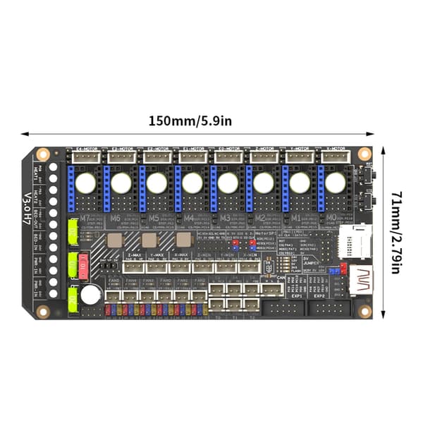 3D-skriver hovedkort for H7, 32-bits kontrollkort STM32H723VGT6