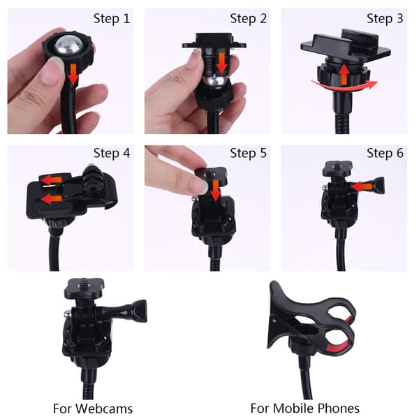 Webcam Stativ Bordklemme til Webcam C920 C922 C922x C930 C615