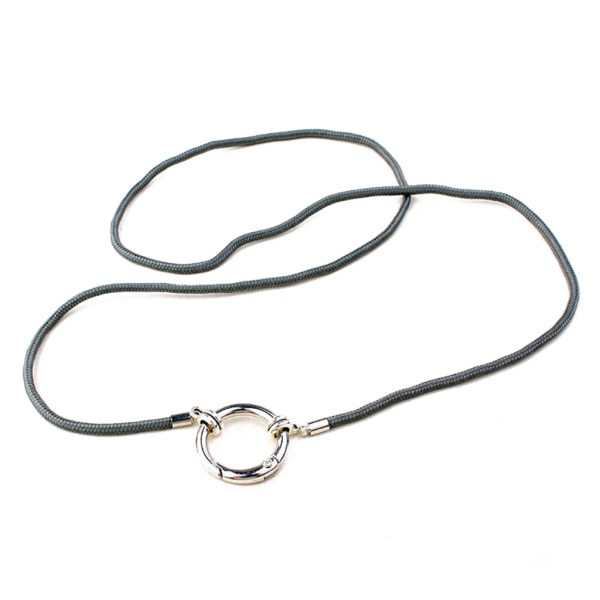 Glasögonhållare Halsband Ring Enkel glasögonhållare Rem Kedja Solglasögonhållare Anti-förlorad sladd Halsband för kvinnor män Gray