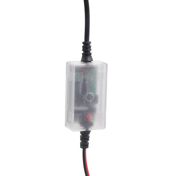 12V batteriladekabel i plasttekstur egnet for bilbruk