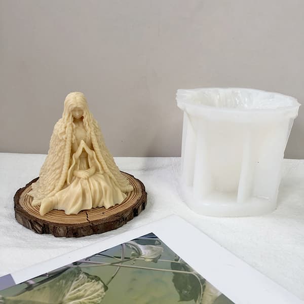 Silikonform for lyslaging, gips, Halloween-dekor, harpiksstøping