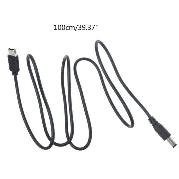 USB till DC 5,5 x 2,1 mm power , 3,3 fot fatuttag med mittstift positiv laddarsladd för LED och kringutrustning