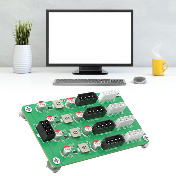 ATXs 6 8pin til 8-vejs 5V 12V spændingskort til computerforbindelse og adapter