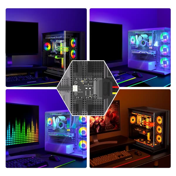 Computer Ambient Light Synkroniserings Controller Adapter til Alle Køn