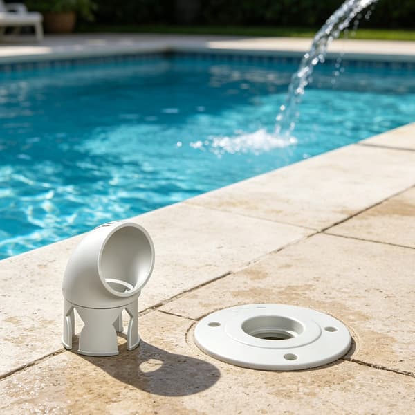 38 mm drejelig swimmingpool dyseindløbsfitting til udskiftning af pools