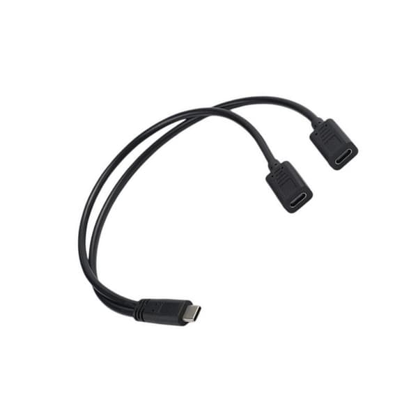 Latauskaapeli USB C uros - kaksois-USB C naaras lataussovitinkaapeli