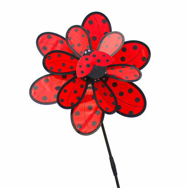 Dobbel Lags Bille Vindmølle Vindspinner Pinwheel Hjem Hage Gårdsplass Dekor for Barn