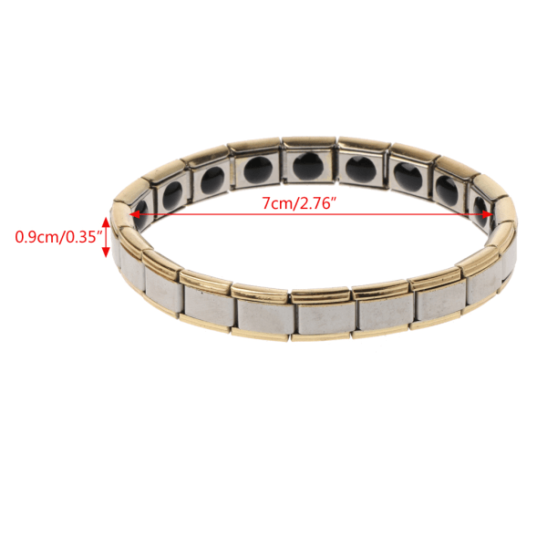för Titanium for Health Magnetisk terapi Armband 17 Smärtlindring Magnet Helande Armband Smycken Present Smärtlindring för A