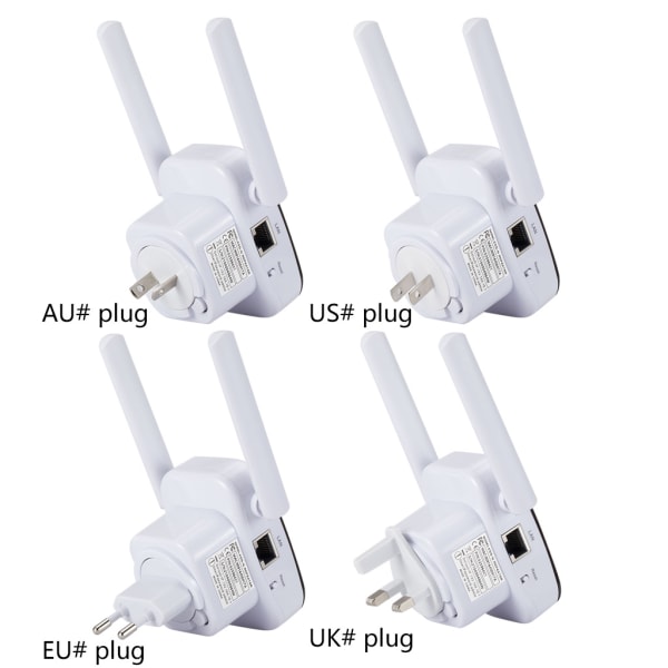 WiFi Range Extender Internet Booster Router Trådlös Signal Repeater Förstärkare Full täckning UK