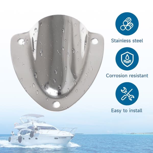 4 stk. Marine Ventilationsdæksler Rustfrit Stål Saltvandsbestandige Ventilationsgitre
