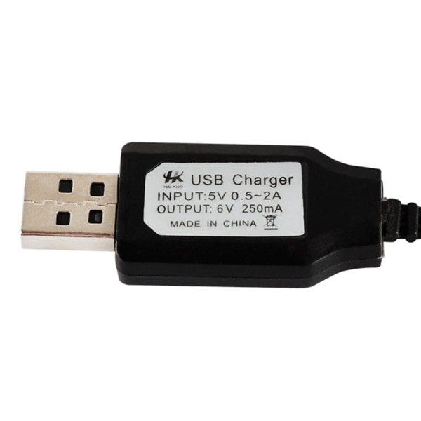USB laddare för 6V Ni-Cd Ni-MH Batteriingång AC 110V-240V Utgång 6V 250mA Med Tamiya KET-2P-kontakt för RC-leksak