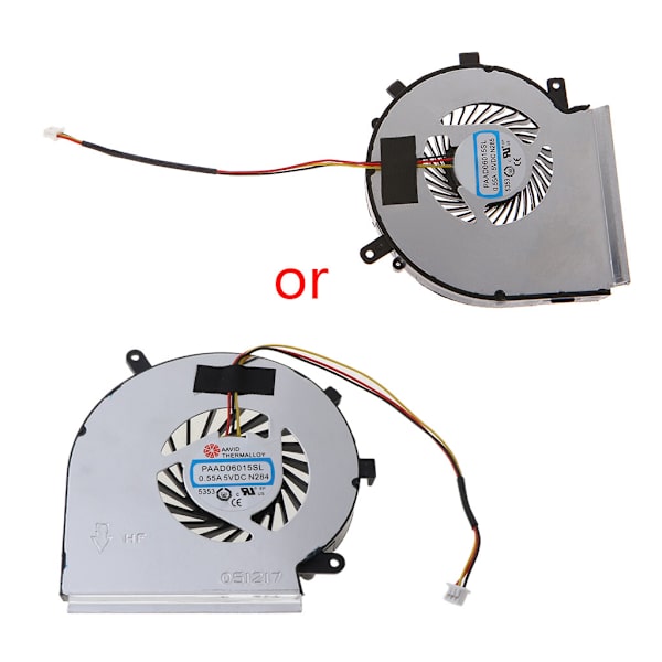 Reservdelar för Laptop, Mekanisk Kylfläkt för Notebook DC 5V 0.55A 3-pin 3-trådig för MSI GE62 GE72 GL62 GL72 PE60 PE70