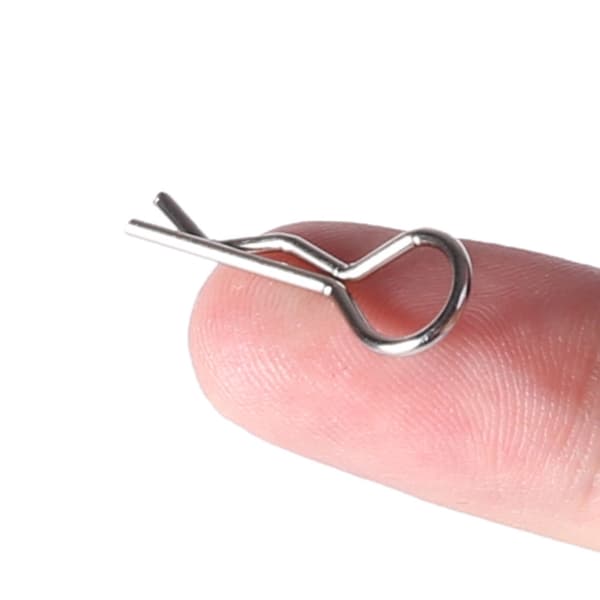 12 stk. karrosseriklips i rustfrit stål til HSP Redcat HPI RC 1/10 model