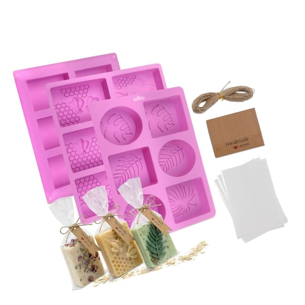 Tvålförpackning och set med, present och påsar