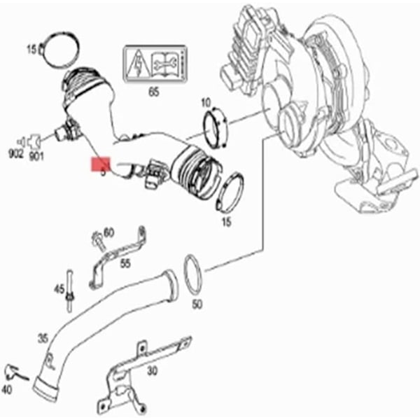 Bil Luftmassemåler Sensor 0281002695 6420940148 til W164 W251 E280 E320 E350