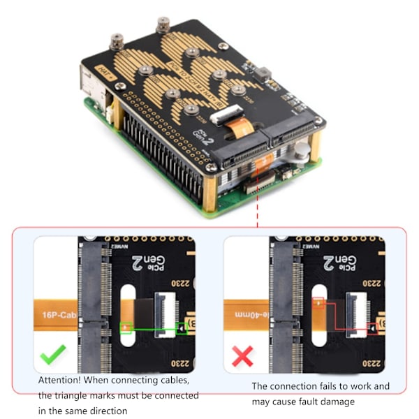 PCIe til 2-kanals M.2-adapter til 5 højhastigheds databehandling