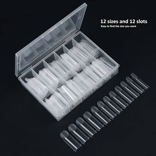 Poly-Extension Gel Dual Nail Forms-Poly-Nail Gel Forms 120st Nagelförlängningstips Set Akryl False Nails Manicure Tool