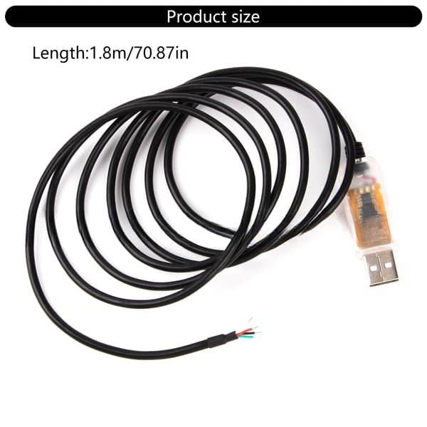 USB til RS485 seriell omformerkabel 4-pinners ledningsende omformerkabel for PC
