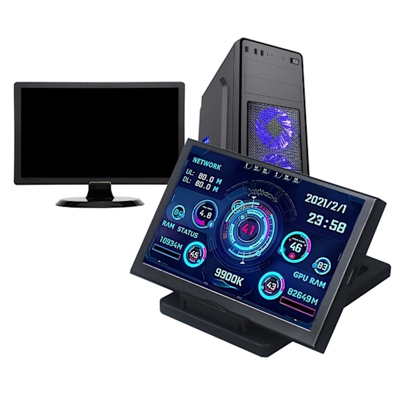 5-tums IPS USB-skärm, AIDA64 PC CPU GPU Data Monitors Datorskärm