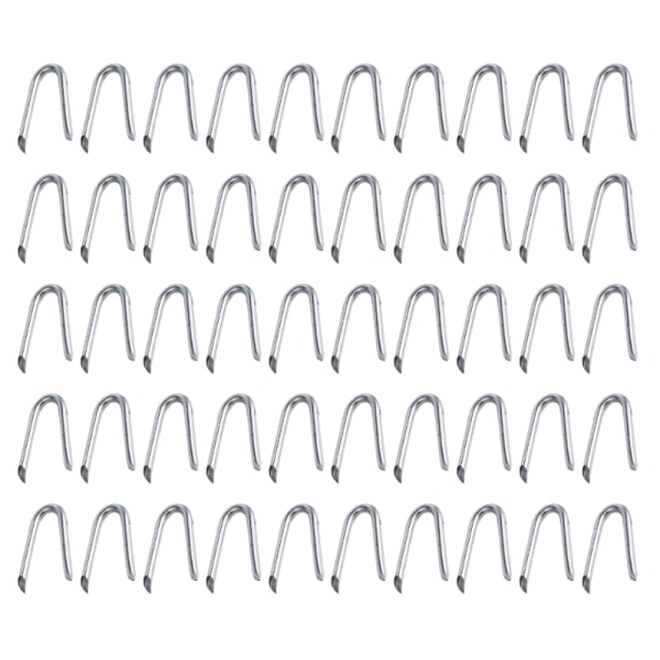 50 st US-formade fästelement Spikar Kycklingtråd Nät Fäktning Häftklammer US-formade staket Häftspik Fixering av naglar Tillbehör