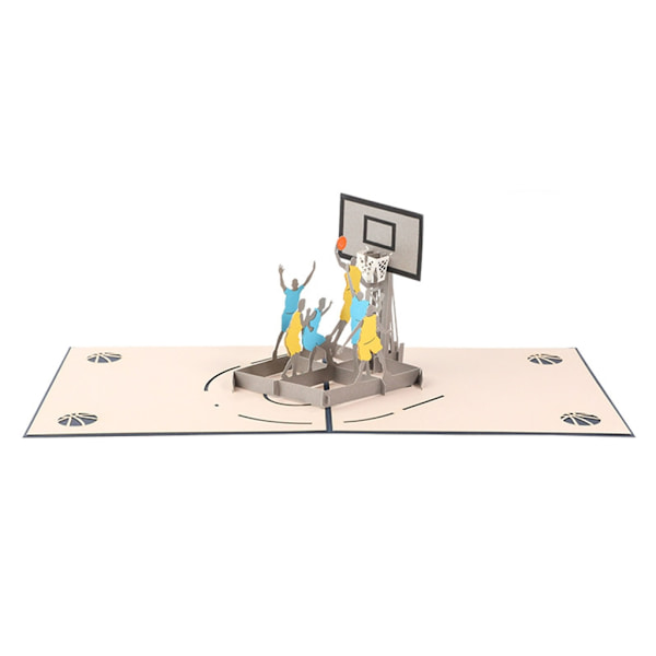 3D Popup Födelsedag Grattis Inbjudningskort Utskurna Pojke Pappa Gåvor Kort Tackkort Basketvykort Årsdag