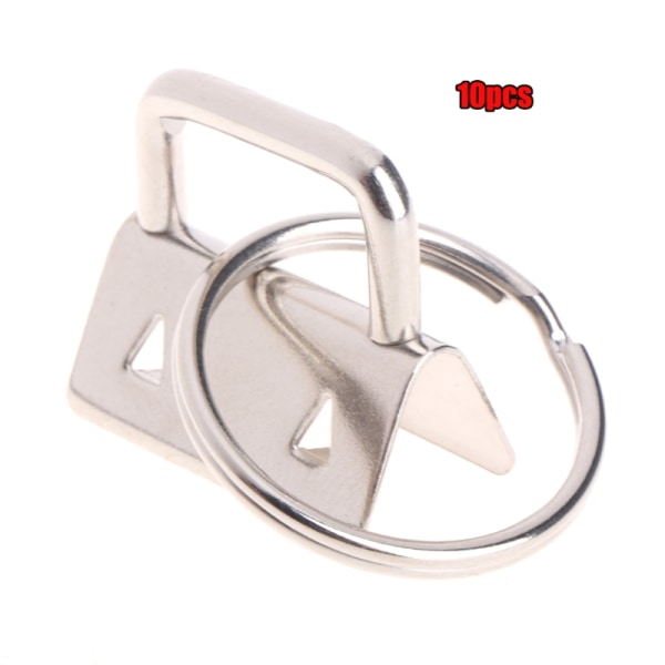 10 st för nyckelbricka hårdvara nyckelring Delad ring för armbandsnyckelring, för nyckelband och för nyckelring gör det enkelt att Silver
