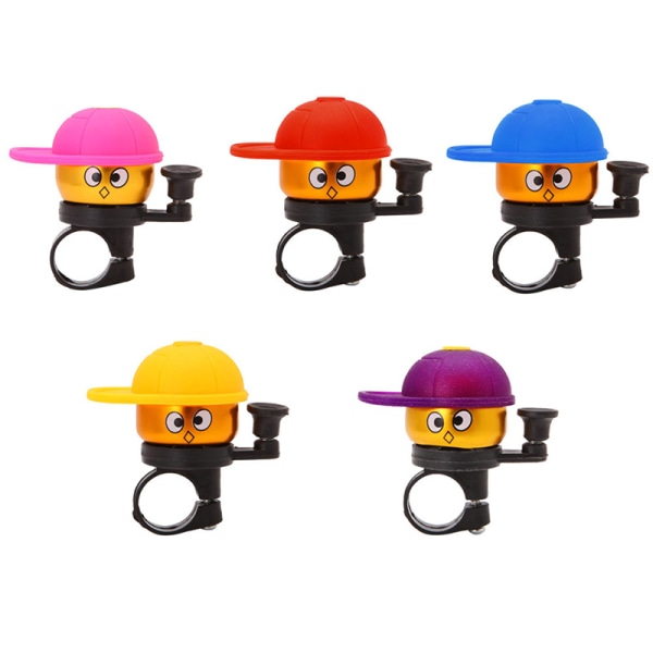 1 st Tecknad Cykel Cykling Hatt Horn Högt Alarm Styre Metall Klockring